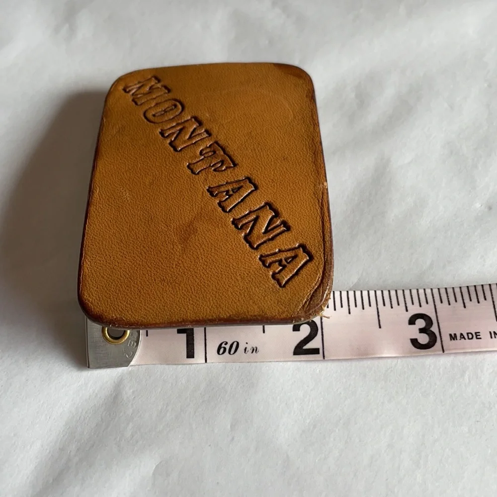 Belt‎ buckle brown Montana